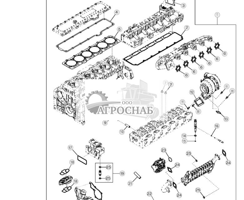9901 Комплект прокладок для снятия головки блока цилиндров - ST763400 86.jpg